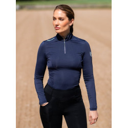 Maglia tecnica Equestrian Stockholm Air Breeze da donna Blu notte Blu marino Maglia tecnica Equestrian Stockholm Air Breeze da donna Blu notte Blu marino