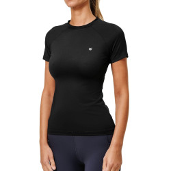 Maglia base Equestrian Stockholm Dynamic da donna a maniche corte Nero edizione