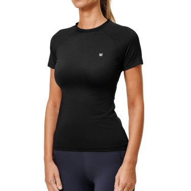 Maglia base Equestrian Stockholm Dynamic da donna a maniche corte Nero edizione