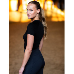 Maglia base Equestrian Stockholm Dynamic da donna a maniche corte Nero edizione