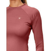Base Layer Equestrian Stockholm Dynamic donna maniche lunghe Rosa ambra Bianco