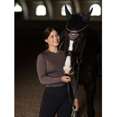 Base Layer Equestrian Stockholm Dynamic donna maniche lunghe Mocha moderno Marrone
