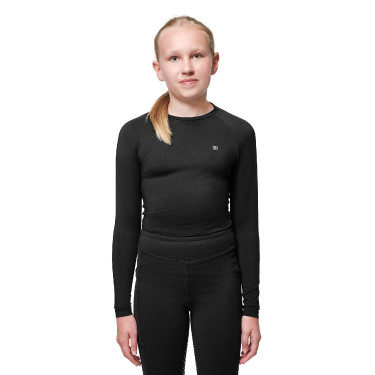 Base layer Equestrian Stockholm Dynamic Young Rider a maniche lunghe Nero Base layer Equestrian Stockholm Dynamic Young Rider a maniche lunghe Nero