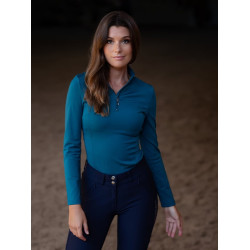 Base layer Equestrian Stockholm Vision a maniche lunghe da donna Blu aurora