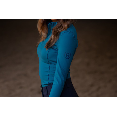 Base layer Equestrian Stockholm Vision a maniche lunghe da donna Blu aurora