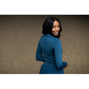 Base layer Equestrian Stockholm Vision a maniche lunghe da donna Prateria blu