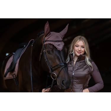 Cuffia anti-mosche Equestrian Stockholm Amaranto