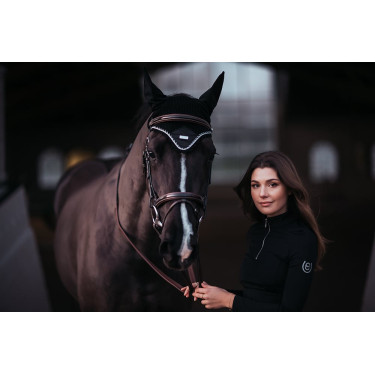 Cuffia anti-mosche Equestrian Stockholm Nero edizione