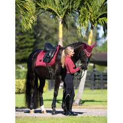 Cuffia anti-mosche Equestrian Stockholm Bordeaux