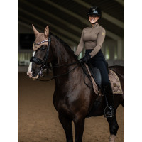 Cuffia anti-mosche Equestrian Stockholm Tutto nero scintillante