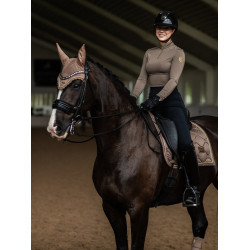 Cuffia anti-mosche Equestrian Stockholm Champagne Beige
