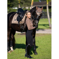 Cuffia anti-mosche Equestrian Stockholm Champagne Beige