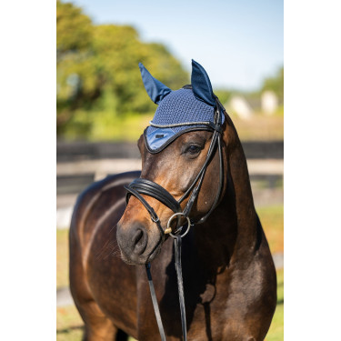 Cuffia anti-mosche Equestrian Stockholm Venezia scura Blu