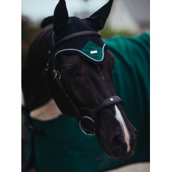 Cuffia anti-mosche Equestrian Stockholm Smeraldo Verde Cuffia anti-mosche Equestrian Stockholm Smeraldo Verde
