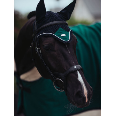 Cuffia anti-mosche Equestrian Stockholm Smeraldo Verde Cuffia anti-mosche Equestrian Stockholm Smeraldo Verde