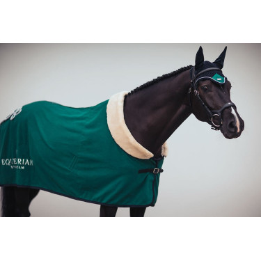 Cuffia anti-mosche Equestrian Stockholm Smeraldo Verde Cuffia anti-mosche Equestrian Stockholm Smeraldo Verde