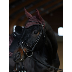 Cuffia anti-mosche Equestrian Stockholm Bagliore infinito Marrone