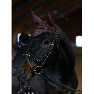 Cuffia anti-mosche Equestrian Stockholm Bagliore infinito Marrone