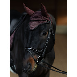 Cuffia anti-mosche Equestrian Stockholm Bagliore infinito Marrone