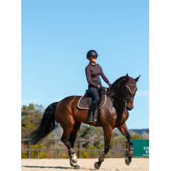 Cuffia anti-mosche Equestrian Stockholm Marrone dorato