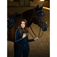 Cuffia anti-mosche Equestrian Stockholm Tutto nero scintillante Cuffia anti-mosche Equestrian Stockholm Tutto nero scintillante