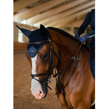 Cuffia anti-mosche Equestrian Stockholm Tecnologia moderna marina Blu marino Cuffia anti-mosche Equestrian Stockholm Tecnologia moderna marina Blu marino
