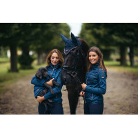 Cuffia anti-mosche Equestrian Stockholm Tutto nero scintillante