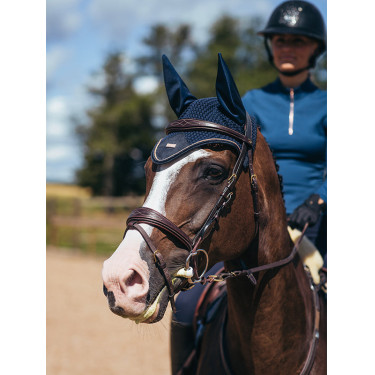 Cuffia anti-mosche Equestrian Stockholm Blu Monaco Cuffia anti-mosche Equestrian Stockholm Blu Monaco