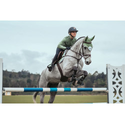 Cuffia anti-mosche Equestrian Stockholm Pistacchio bianco Verde