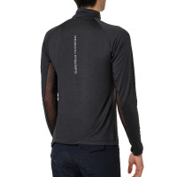 Base layer Equestrian Stockholm Air Breeze Sunshirt uomo Nero
