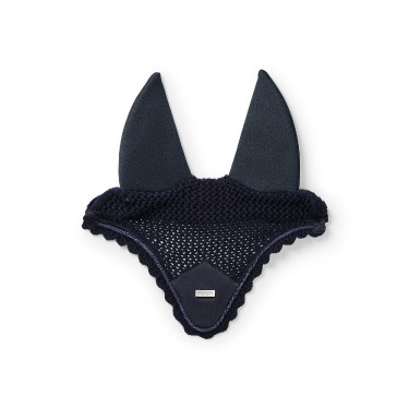 Cuffia antimosche Equestrian Stockholm anti-rumore Blu navy argento Blu marino