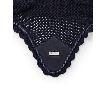 Cuffia antimosche Equestrian Stockholm anti-rumore Blu navy argento Blu marino