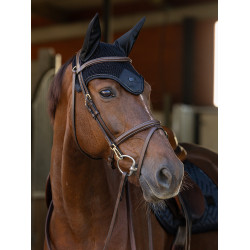 Cuffia antimosche Equestrian Stockholm moderna Nero Cuffia antimosche Equestrian Stockholm moderna Nero