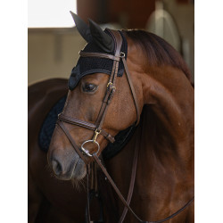 Cuffia antimosche Equestrian Stockholm moderna Nero Cuffia antimosche Equestrian Stockholm moderna Nero
