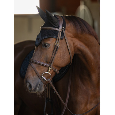 Cuffia antimosche Equestrian Stockholm moderna Nero Cuffia antimosche Equestrian Stockholm moderna Nero