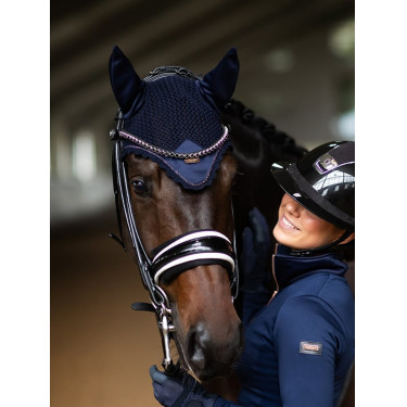 Cuffia antimosche Equestrian Stockholm moderna Laguna blush Arancione Cuffia antimosche Equestrian Stockholm moderna Laguna blush Arancione