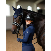 Cuffia antimosche Equestrian Stockholm moderna Nero