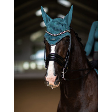 Cuffia antimosche Equestrian Stockholm moderna Blu teal