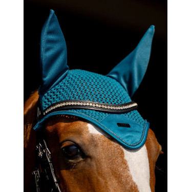 Cuffia antimosche Equestrian Stockholm moderna Blu teal