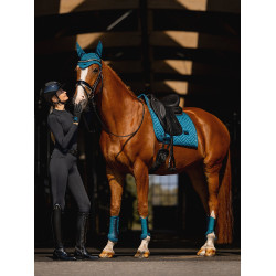 Cuffia antimosche Equestrian Stockholm moderna Blu teal