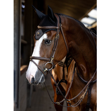 Cuffia antimosche Equestrian Stockholm Performance Nero