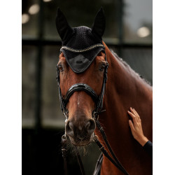 Cuffia antimosche Equestrian Stockholm Performance Nero
