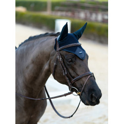 Cuffia antimosche Equestrian Stockholm Performance Blu sportivo Blu marino