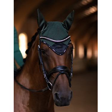 Cuffia antimosche Equestrian Stockholm Performance Verde sicomoro