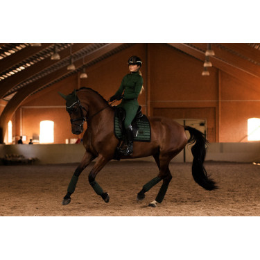 Cuffia antimosche Equestrian Stockholm Performance Verde sicomoro