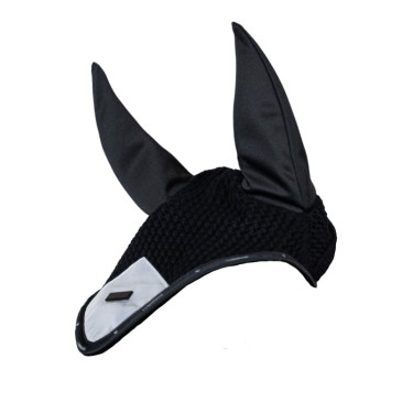 Cuffietta anti-mosche Reflective Equestrian Stockholm luminosa Nero lucido