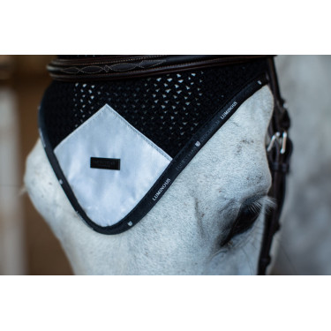 Cuffietta anti-mosche Reflective Equestrian Stockholm luminosa Nero lucido