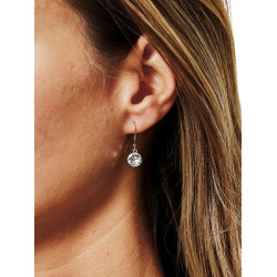 Orecchini Equestrian Stockholm Crystal Timeless bianco glimmer