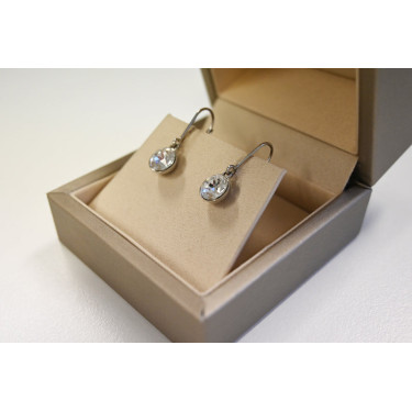 Orecchini Equestrian Stockholm Crystal Timeless bianco glimmer