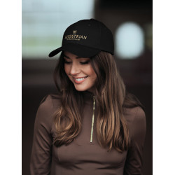 Cappellino Equestrian Stockholm Nero dorato